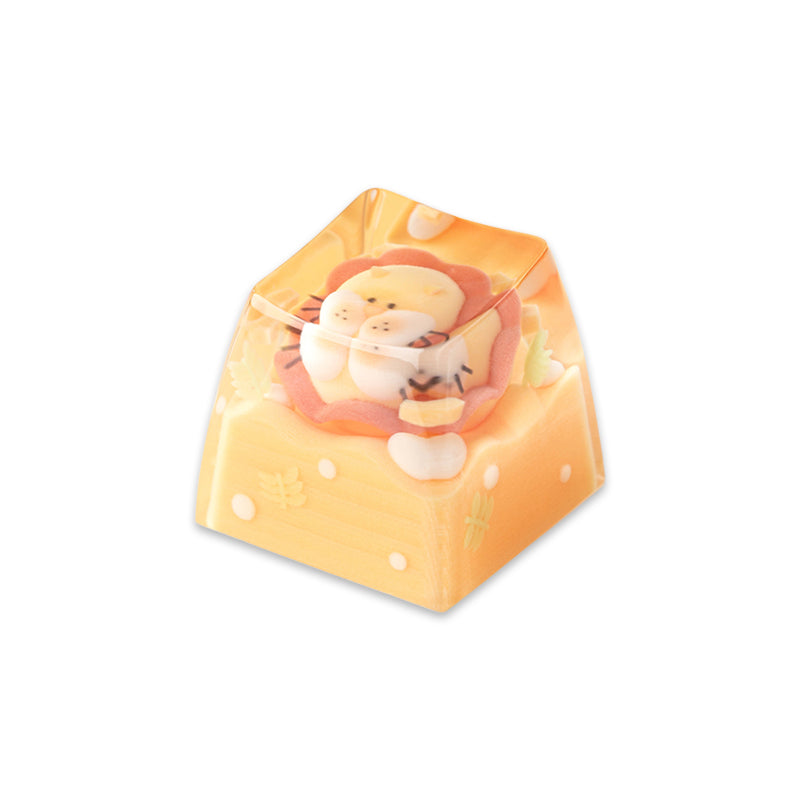 KEYMOJI Starry Candy Artisan Keycap for Cherry MX Switches Mango