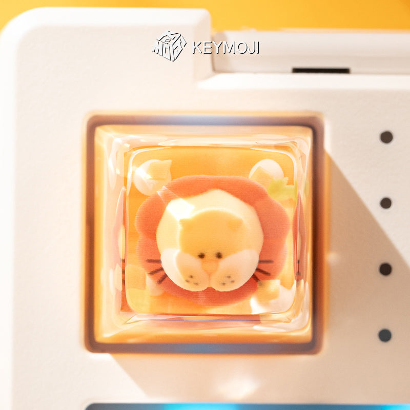 KEYMOJI Starry Candy Artisan Keycap for Cherry MX Switches Mango