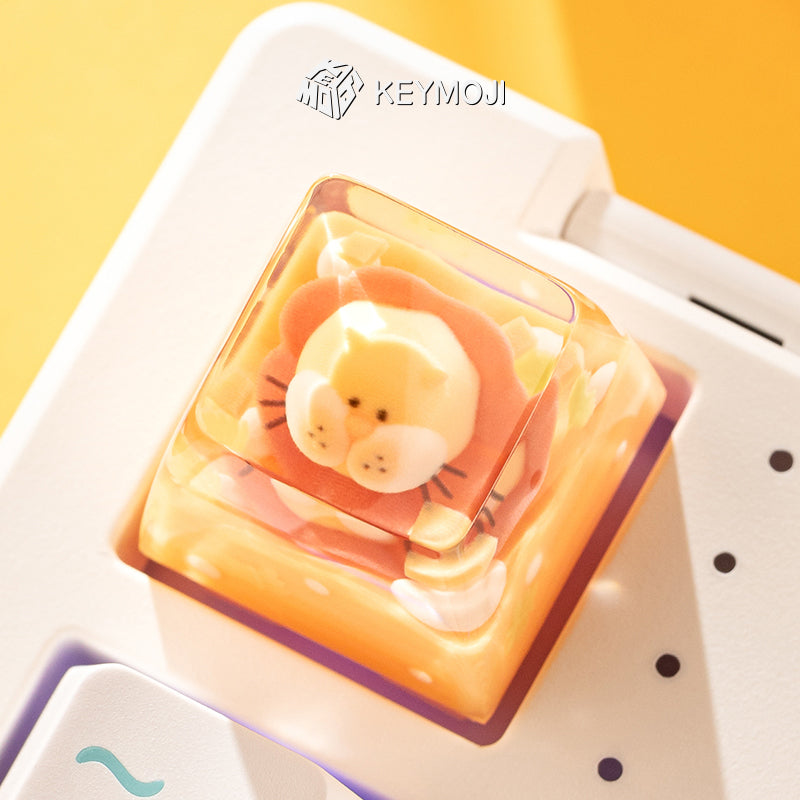 KEYMOJI Starry Candy Artisan Keycap for Cherry MX Switches Mango