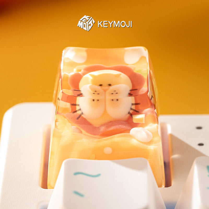 KEYMOJI Starry Candy Artisan Keycap for Cherry MX Switches Mango