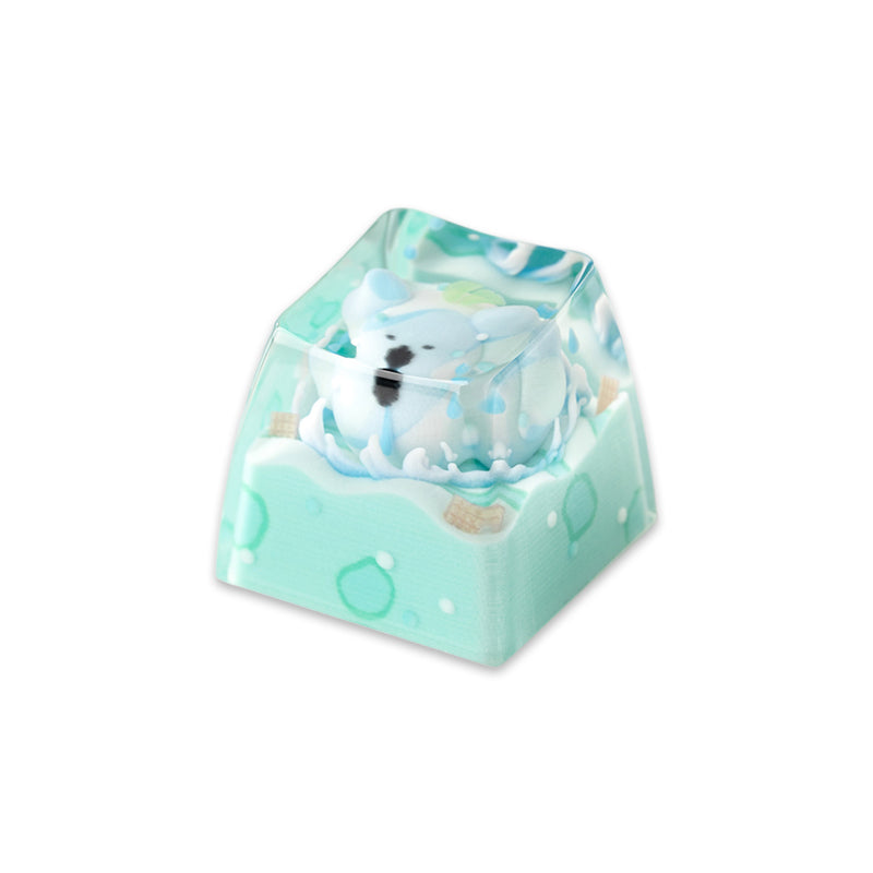 KEYMOJI Starry Candy Artisan Keycap for Cherry MX Switches Mint