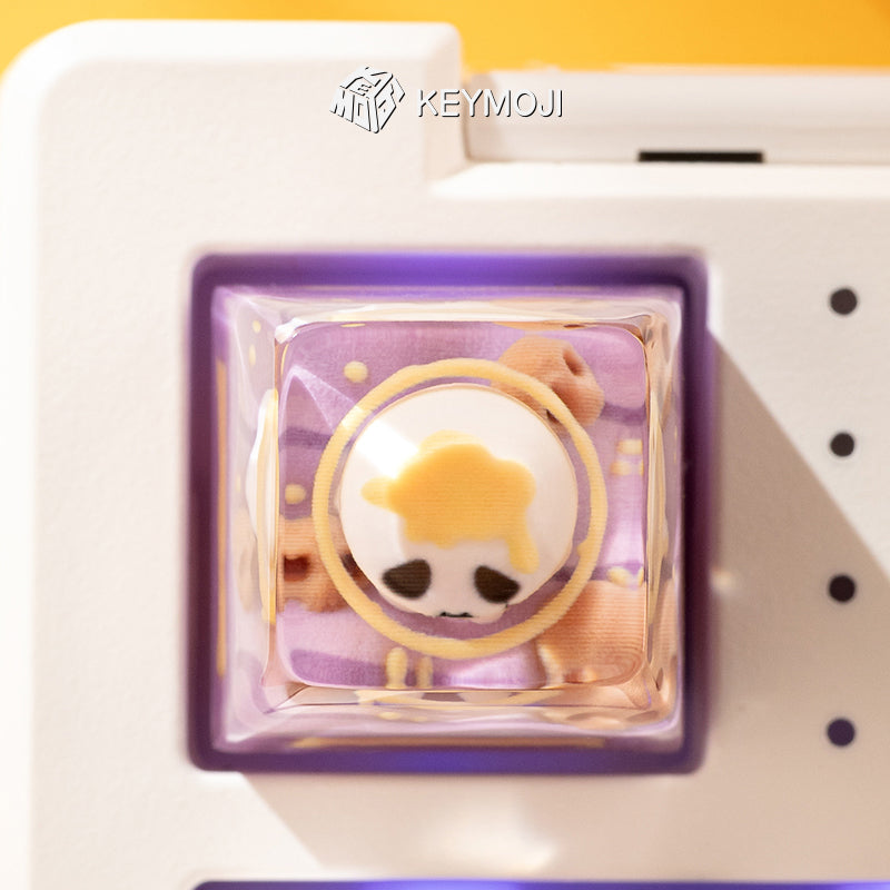 KEYMOJI Starry Candy Artisan Keycap for Cherry MX Switches Taro