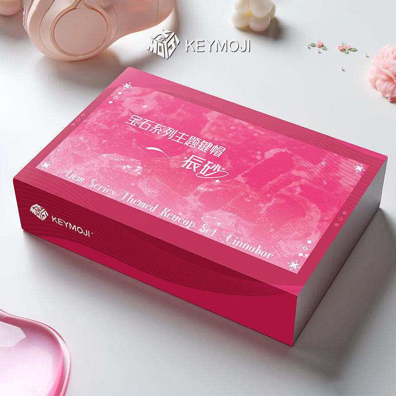 KEYMOJI Gem Series Cinnabar Clear Keycap Set