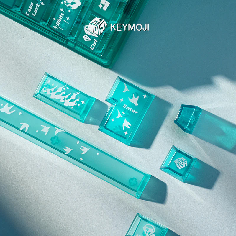KEYMOJI(キーモジ) Gem Series Phosphophyllite クリアキーキャップ
