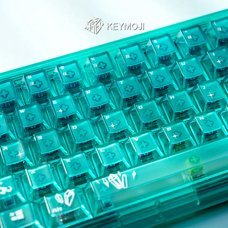 KEYMOJI(キーモジ) Gem Series Phosphophyllite クリアキーキャップ