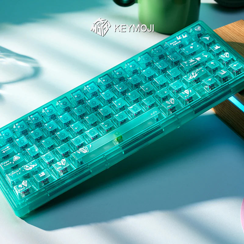 KEYMOJI(キーモジ) Gem Series Phosphophyllite クリアキーキャップ
