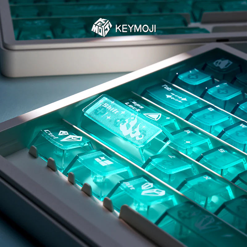 KEYMOJI(キーモジ) Gem Series Phosphophyllite クリアキーキャップ
