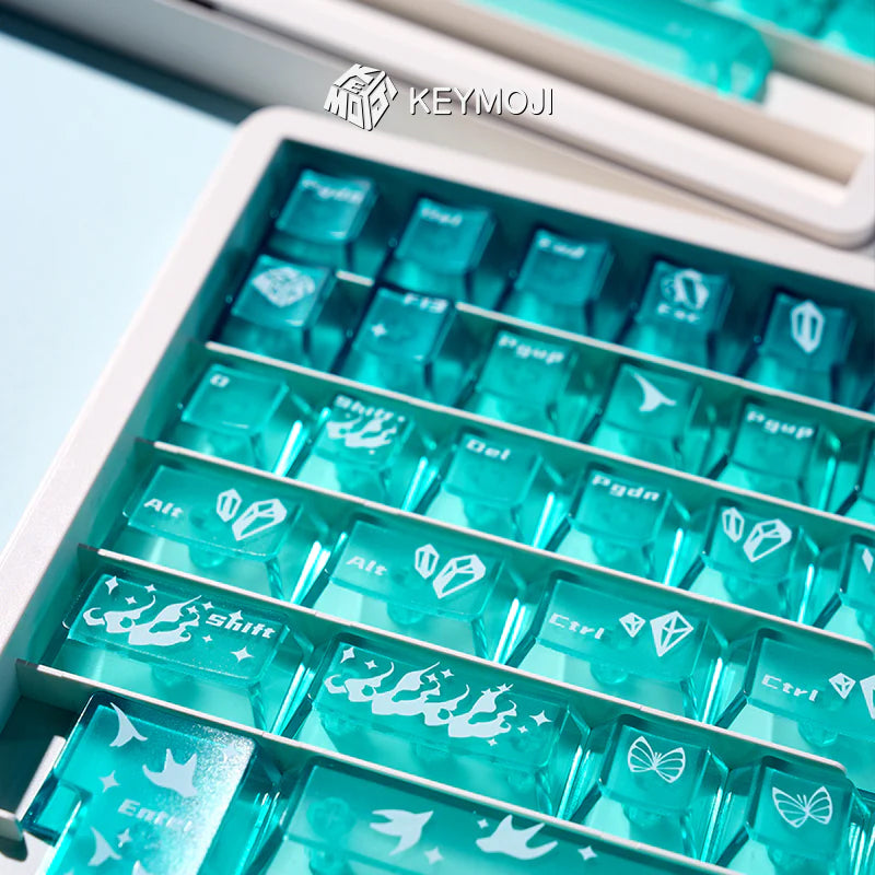 KEYMOJI(キーモジ) Gem Series Phosphophyllite クリアキーキャップ
