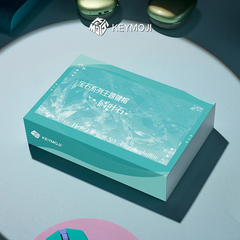 KEYMOJI(キーモジ) Gem Series Phosphophyllite クリアキーキャップ