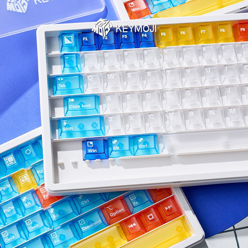 KEYMOJI(キーモジ) Mondrian クリアキーキャップセット 通販：ふもっふ