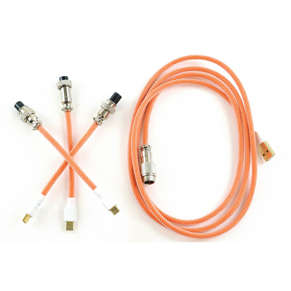 Kraken Keyboards Aviator Cable Orange