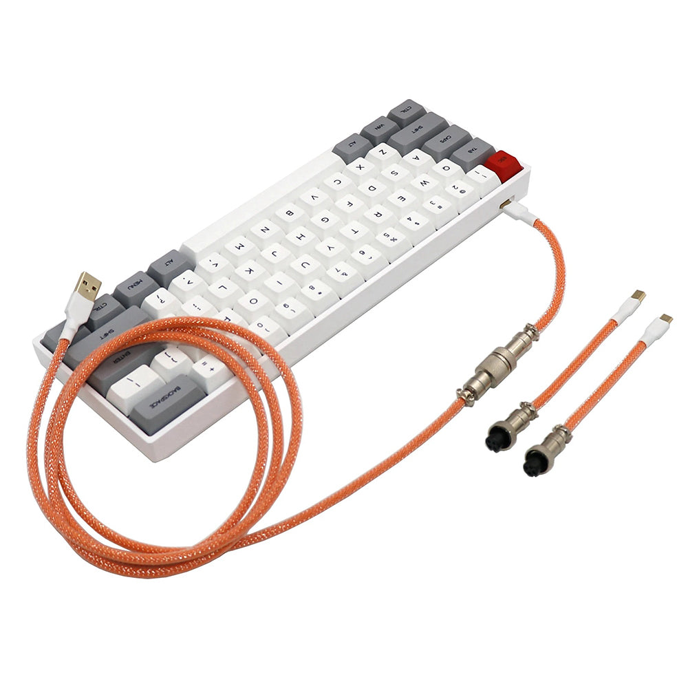 Kraken Keyboards Aviator Cable Orange
