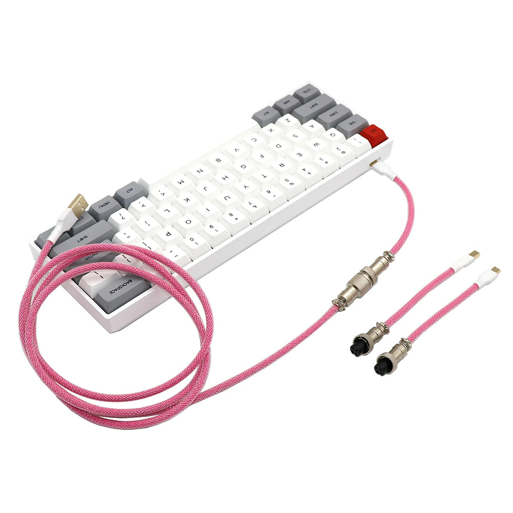 Kraken Keyboards Aviator Cable Pink