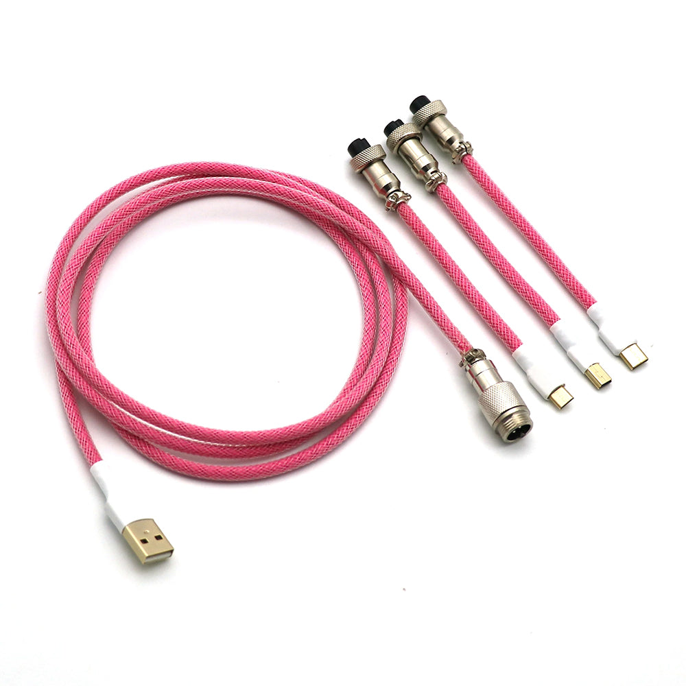 Kraken Keyboards Aviator Cable Pink
