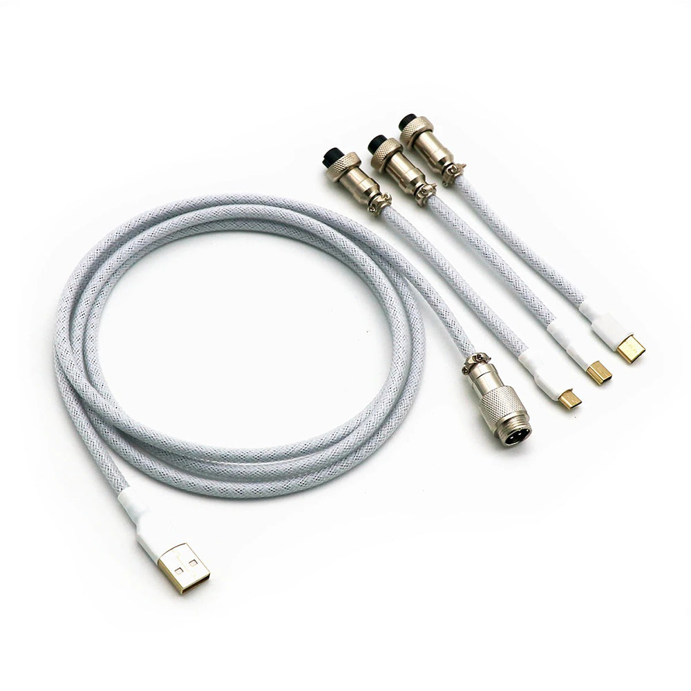 Kraken Keyboards Aviator Cable White