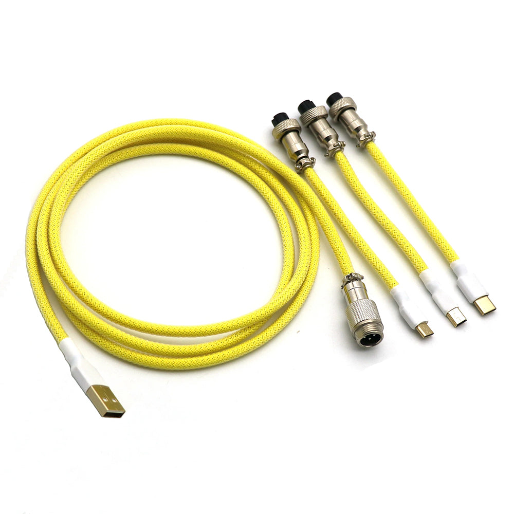 Kraken Keyboards Aviator Cable Yellow