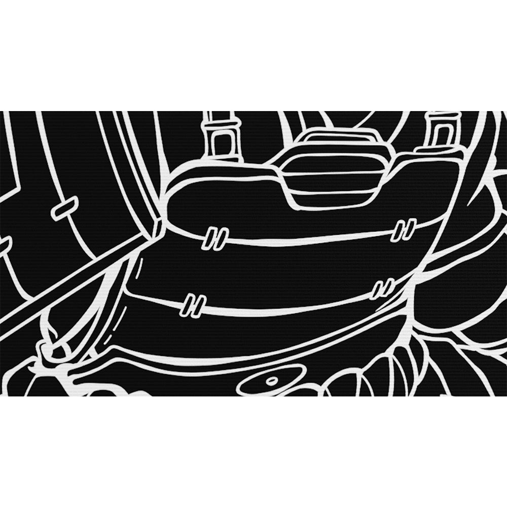 Kurosun Shogun Premium Gaming Mousepad Black XL Size (560 x 480 x 4 mm) [Cannot be bundled with other products]