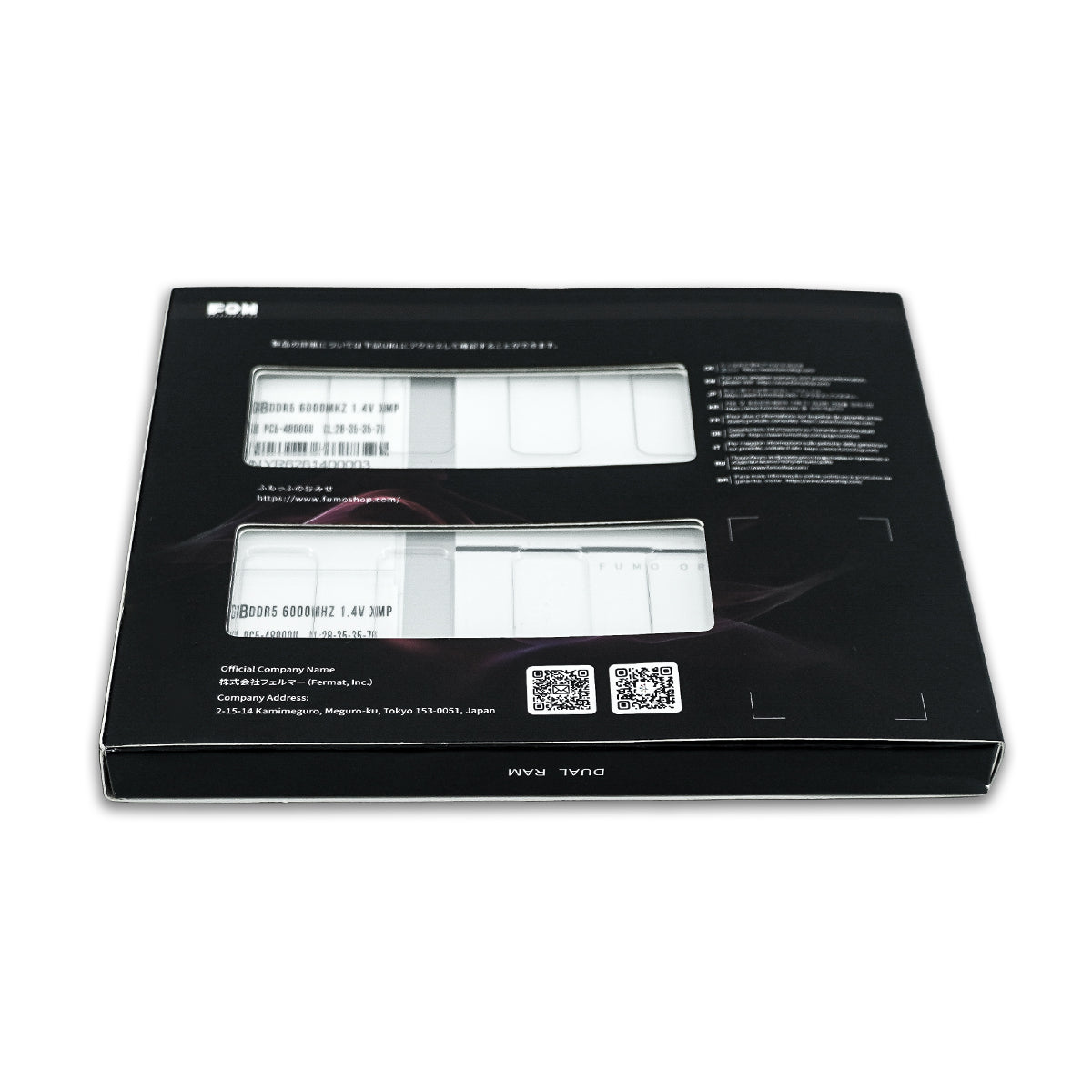 【FOW-JR-DDR5-32-6000-HS-RGB-BK】ゲーミングメモリ