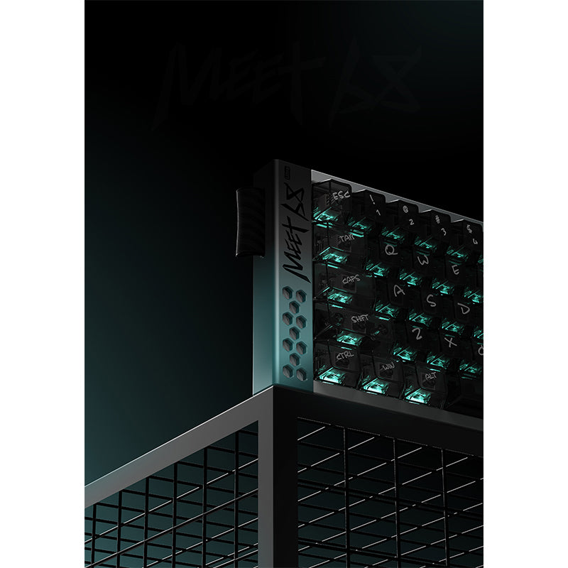 MIKIT Meet 68 Ultra Hall Effect Keyboard Aurora Green