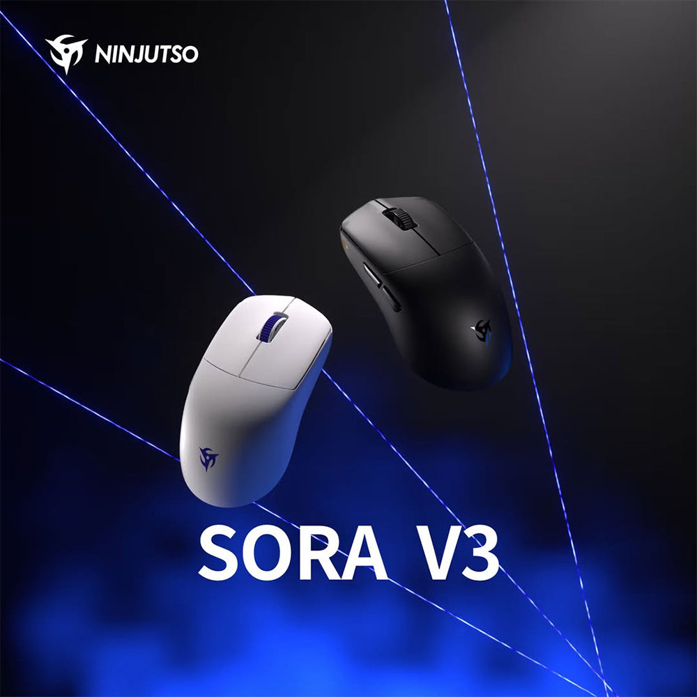 Ninjutso Sora V3 8K Wireless Gaming Mouse White