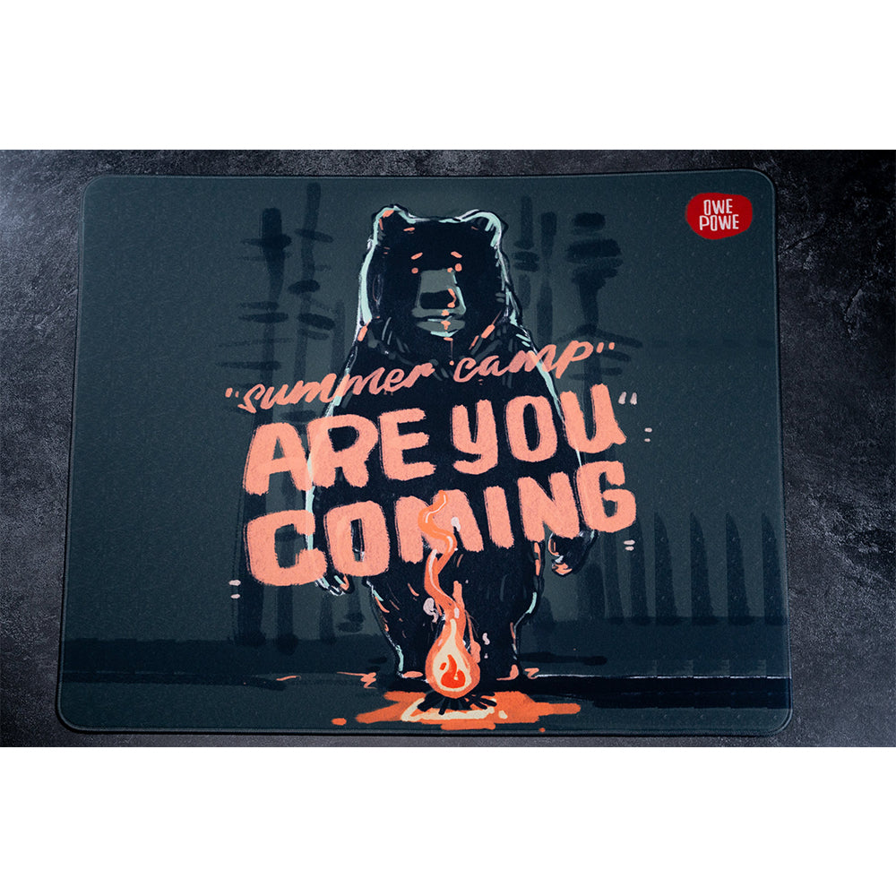 Owepowe Beasts Series Gaming Mousepad Summer Camp Bear [Cannot be shipped with other products]