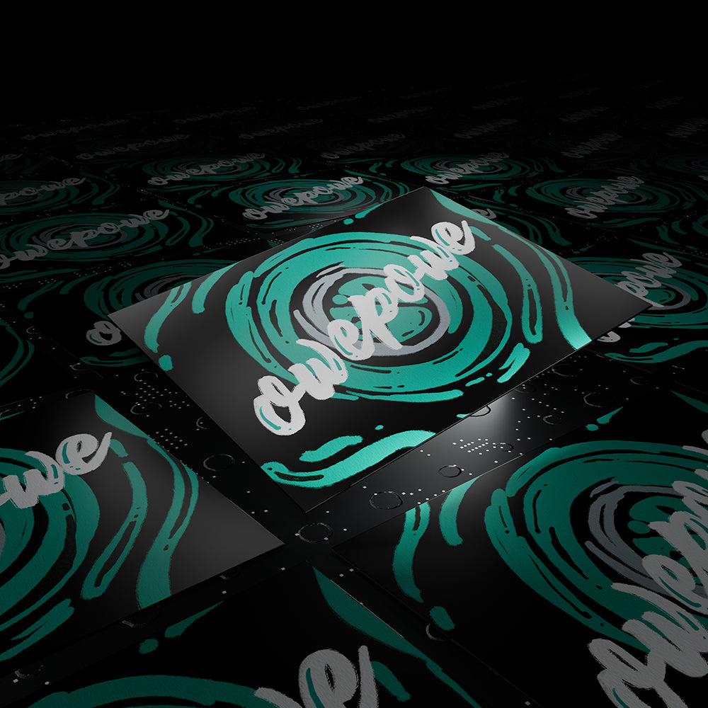 Owepowe OP Mouse Skates Universal Dots, White PTFE, 40-Pack