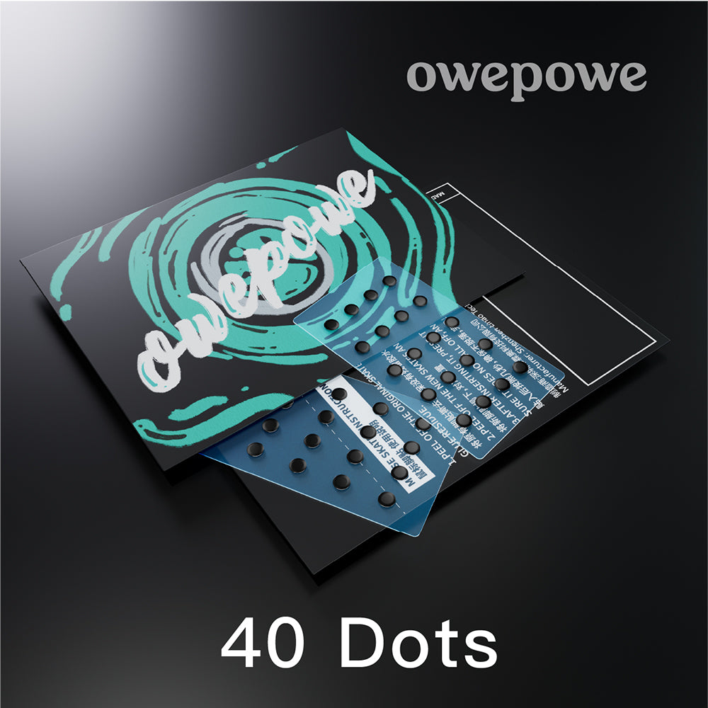 Owepowe Eagle Mouse Skate Control Dots, Black, 40-Count