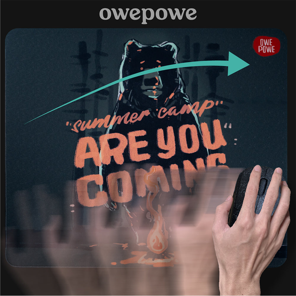 Owepowe Eagle Mouse Skates Speed Dots, White, Large, 32-Count