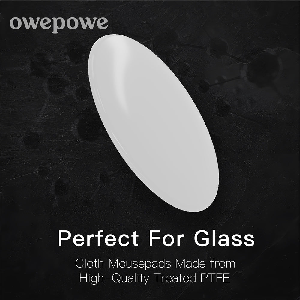 Owepowe Eagle Mouse Skates Speed Dots White, 40 count