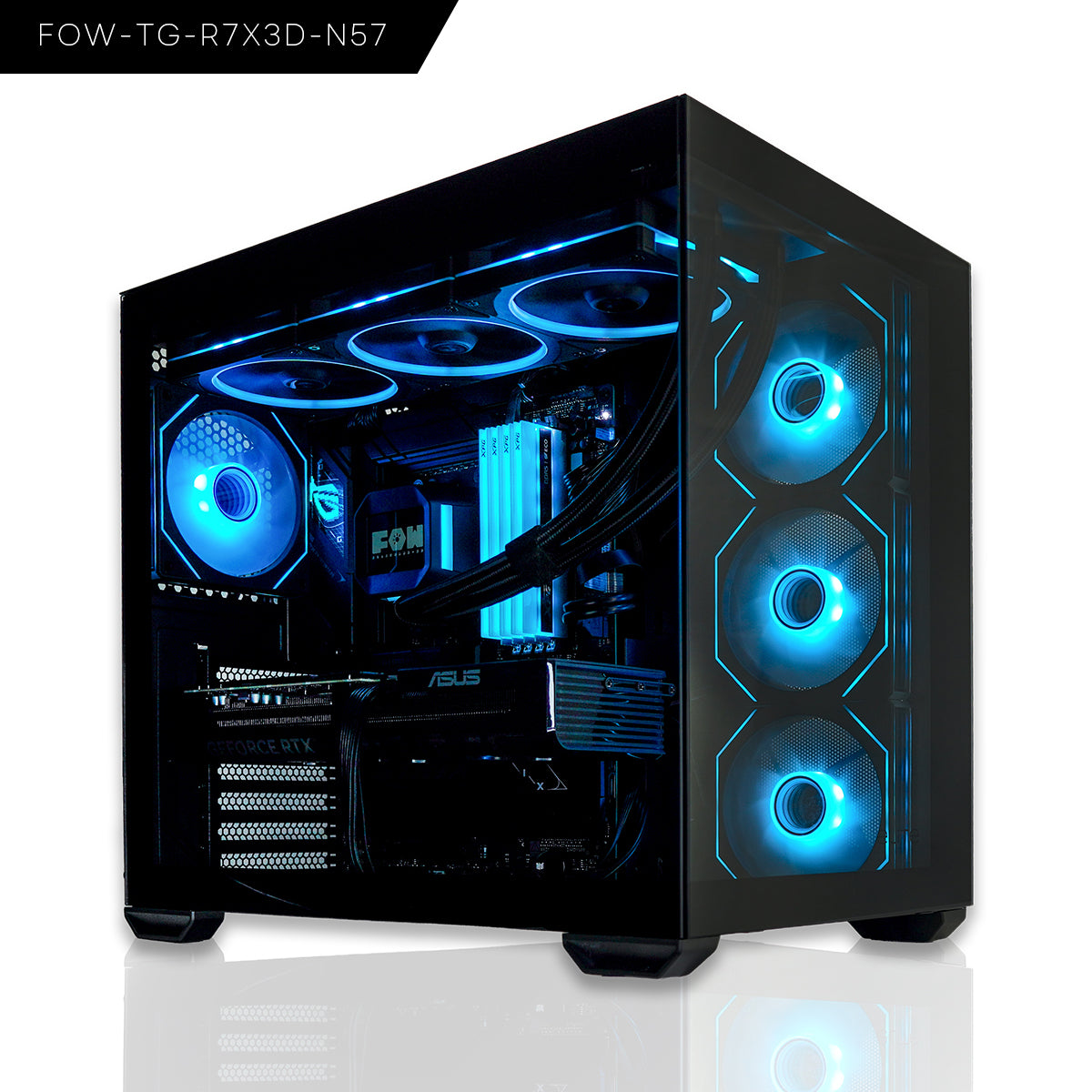【FOW-TG-R7X3D-N57-BK-1】BTOパソコン/ゲーミングPC