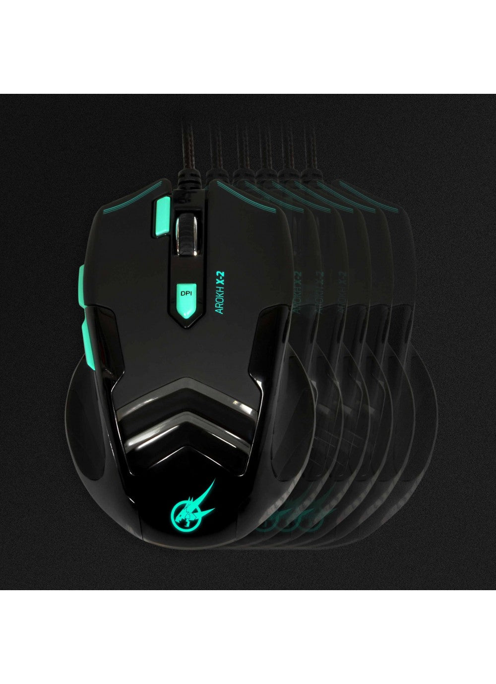 GAMING MOUSE AROKH X-2 - 7 BUTTONS 3500 DPI - GN