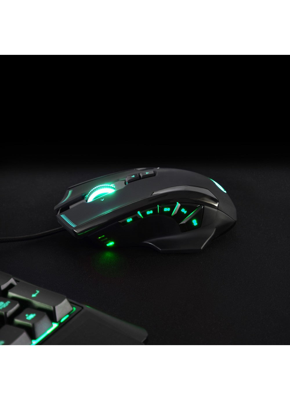 GAMING MOUSE AROKH X-3 - 12 BUTTONS 8200 DPI - GN