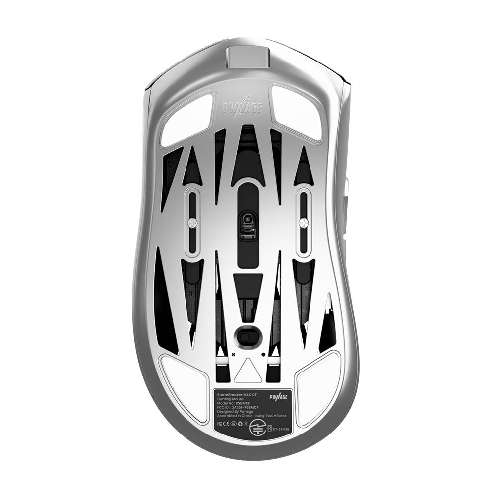 PWAGE STORMBREAKER MAX CF シルバー Pwnage（ポウネイジ） ワイヤレスゲーミングマウス ストームブレーカー
