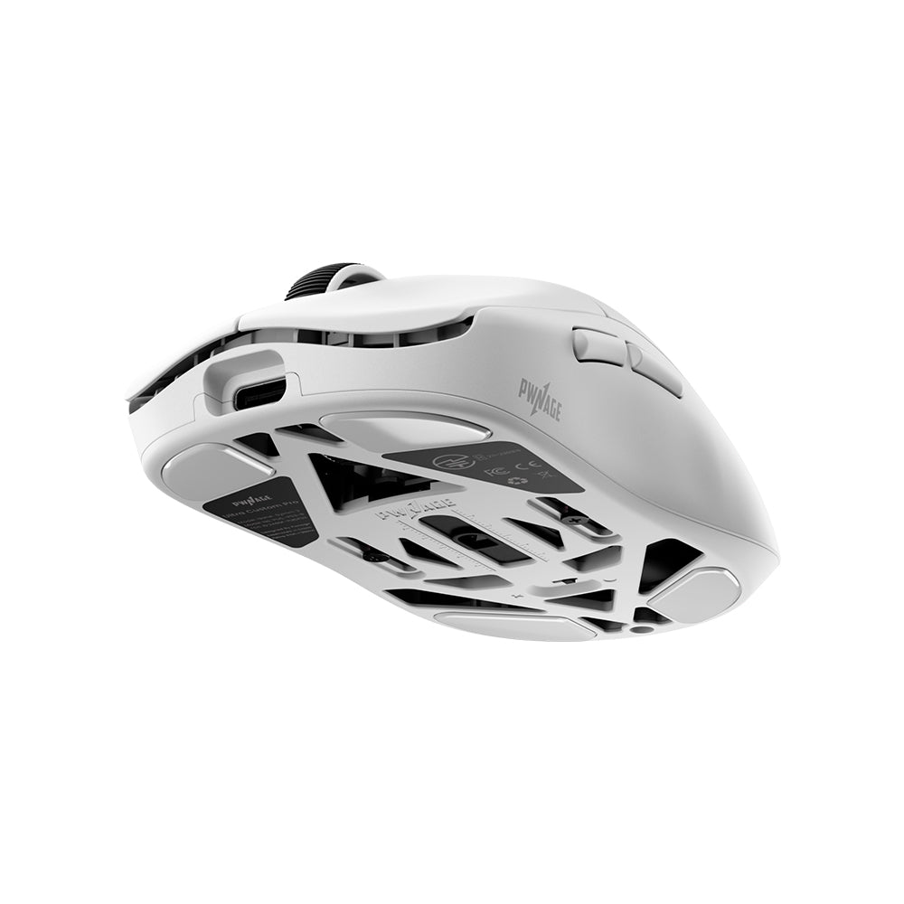 Pwnage Wireless Gaming Mouse Ultra Custom Pro Symm 3 White