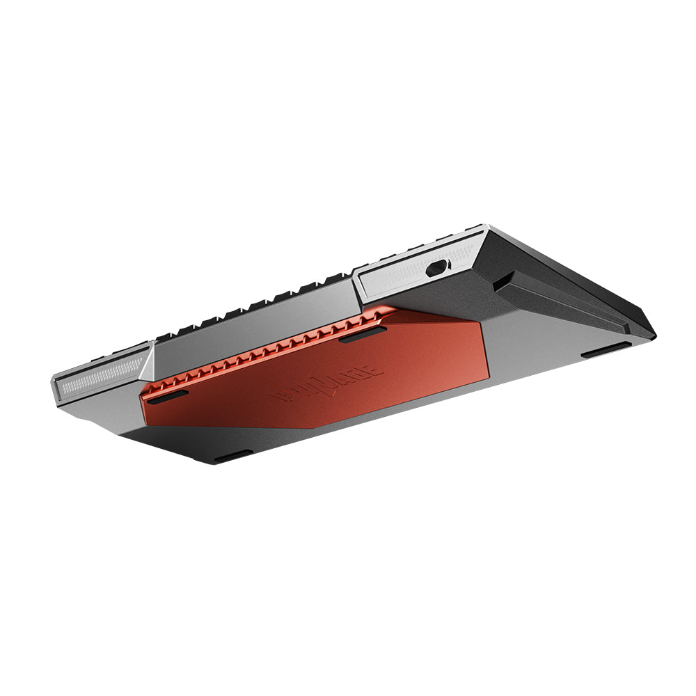 Pwnage Zenblade 65 CNC Mechanical Keyboard Shine through PBT keycaps Platinum