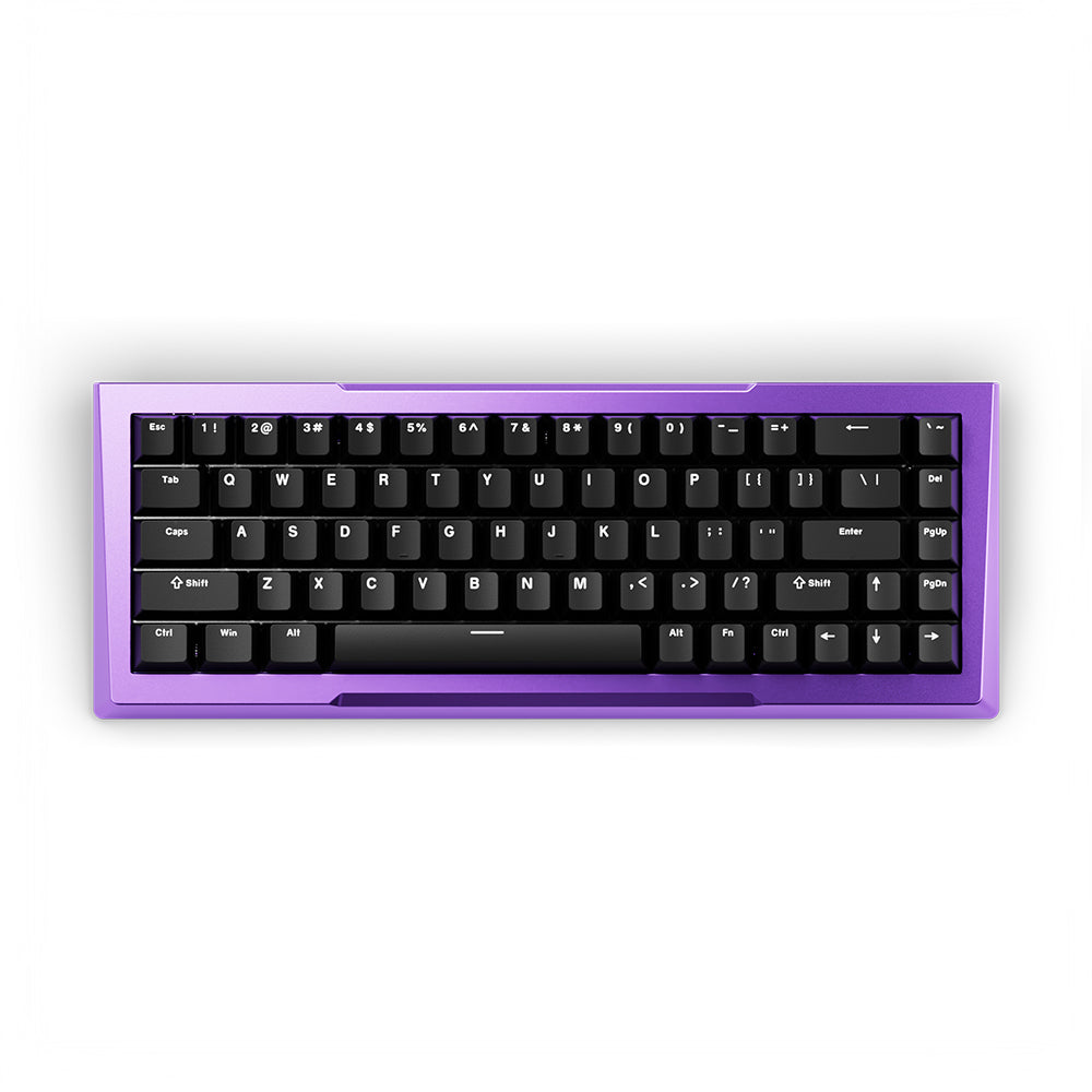 Pwnage Zenblade 65 V2 CNC Mechanical Keyboard PBT keycaps Purple Black Gateron Jade Pro Swtich