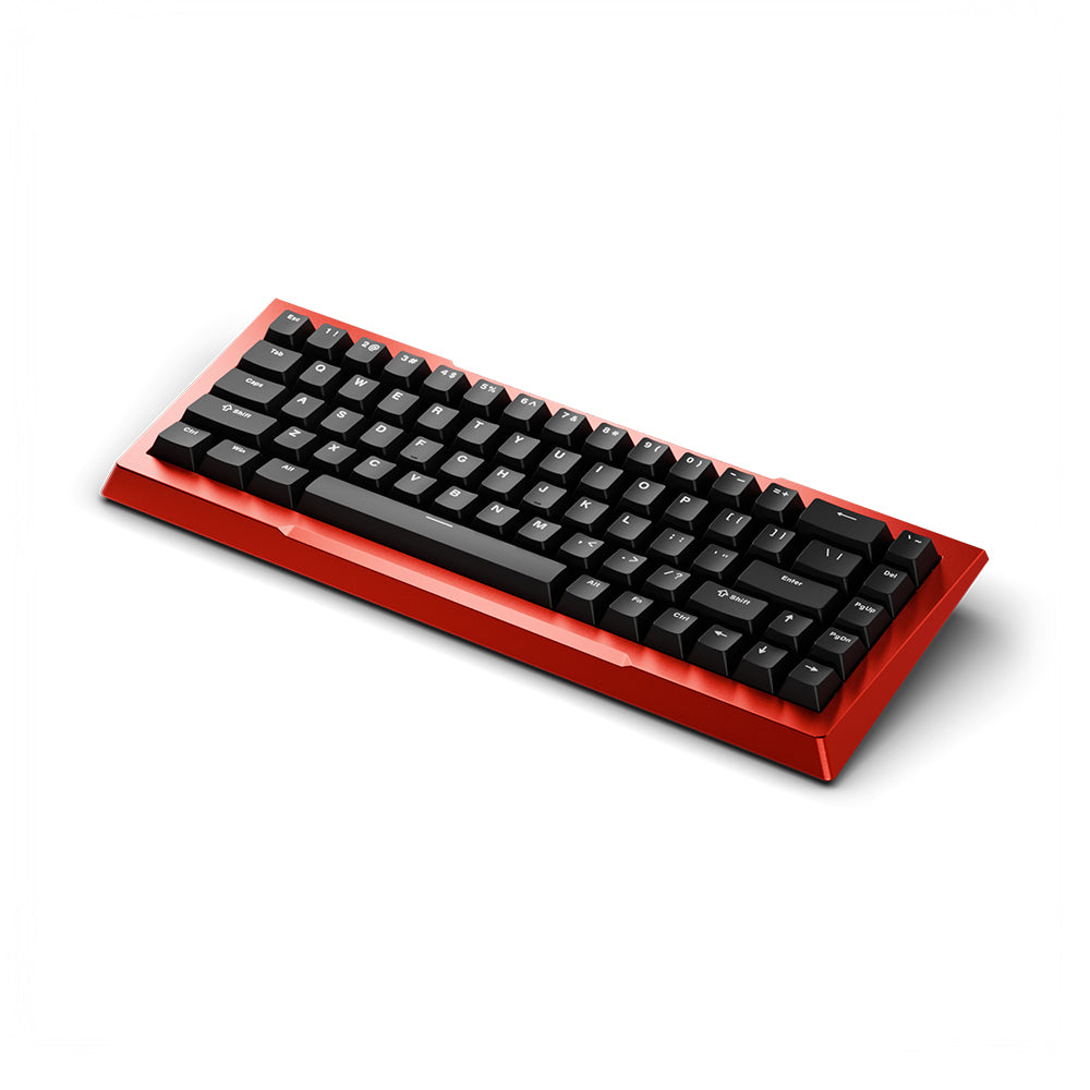 Pwnage Zenblade 65 V2 CNC Mechanical Keyboard PBT keycaps Red Black Gateron Jade Pro Swtich