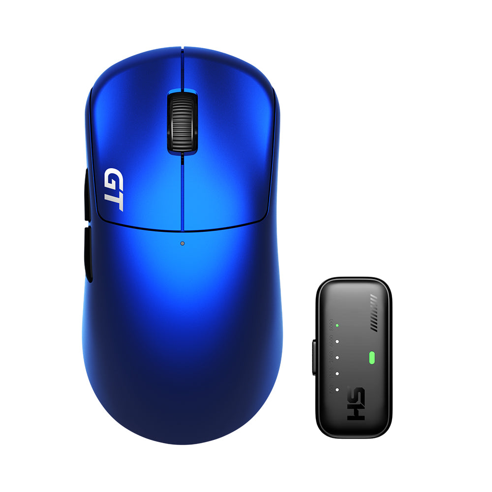 RAWM LEVIATHAN V4 GT Dual 8K Lightweight Wireless Gaming Mouse Hyper Click Optical & Magnetic Switches Abyss Blue