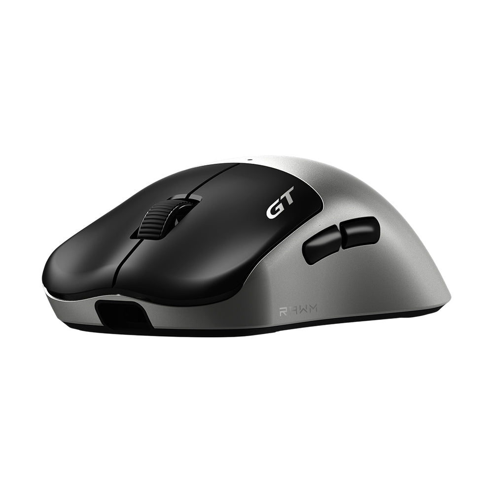 RAWM LEVIATHAN V4 GT Dual 8K Lightweight Wireless Gaming Mouse Hyper Click Optical & Magnetic Switches Gunmetal & Black