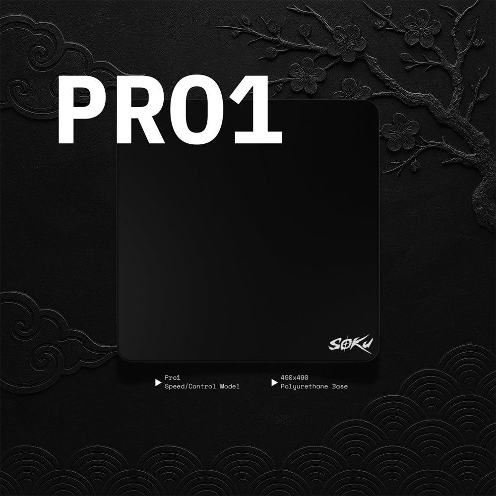 SOKU(ソク) Pro1 マウスパッド Black スピード 通販：ふもっふのおみせ