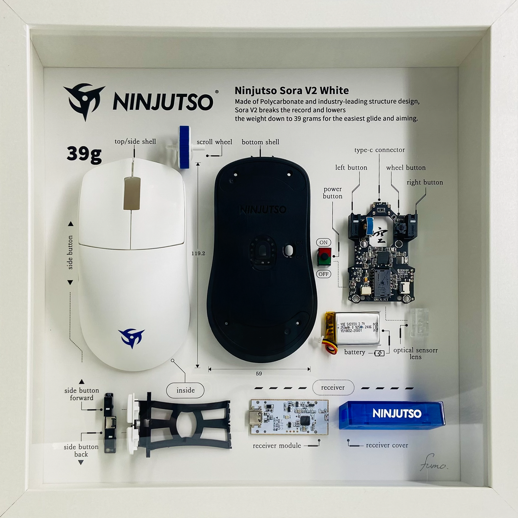 FUMO ARTWORK Ninjutso Sora V2 White 白額縁【他商品との同梱不可】