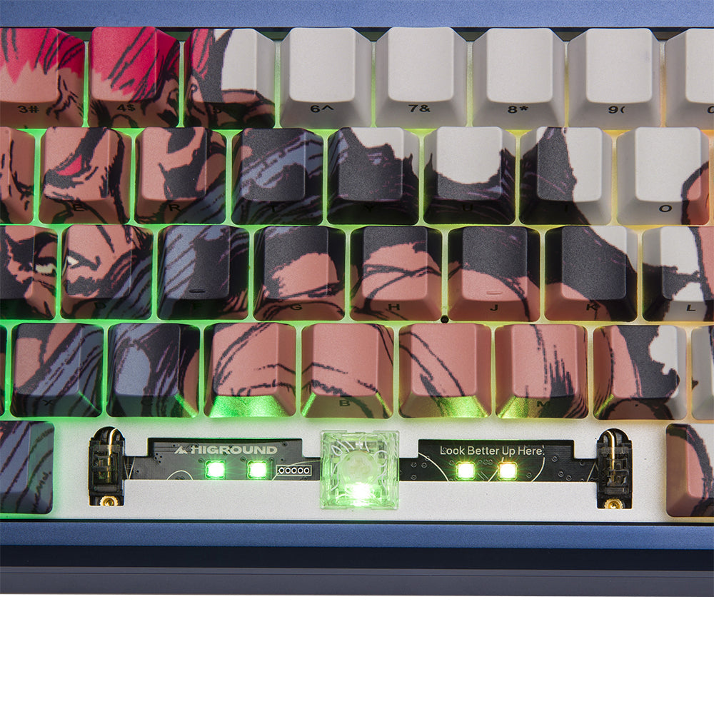 Higround SF x HG Summit 65 keyboard Akuma (Blue Gi)