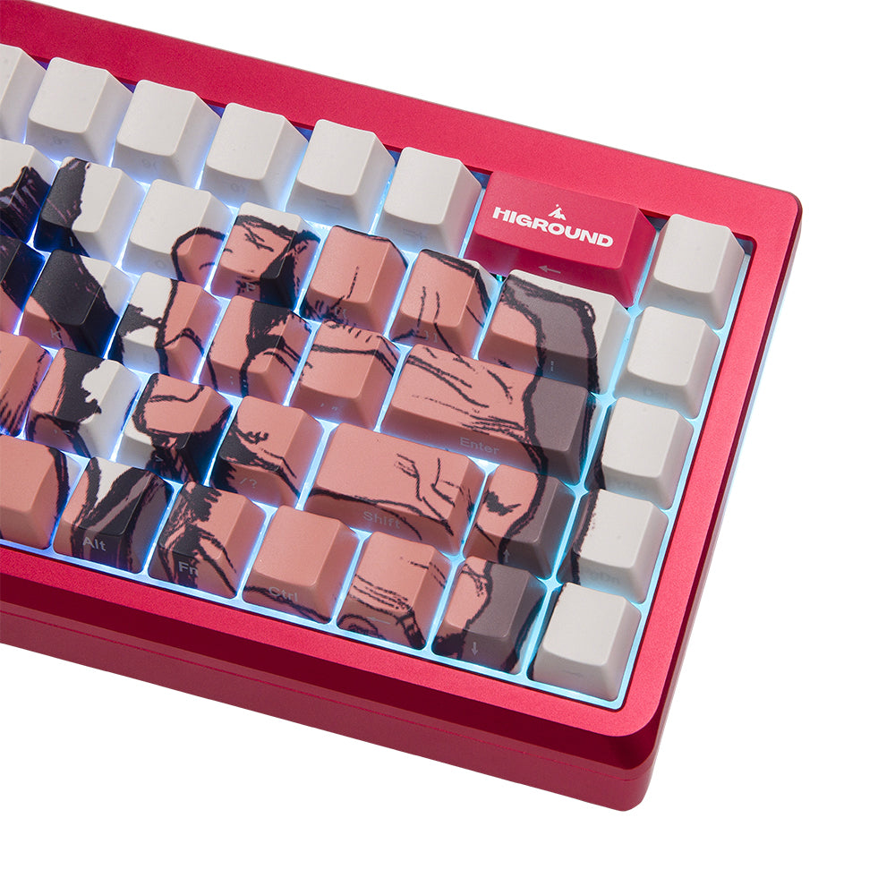 Higround SF x HG Summit 65 keyboard Akuma (Red Gi)