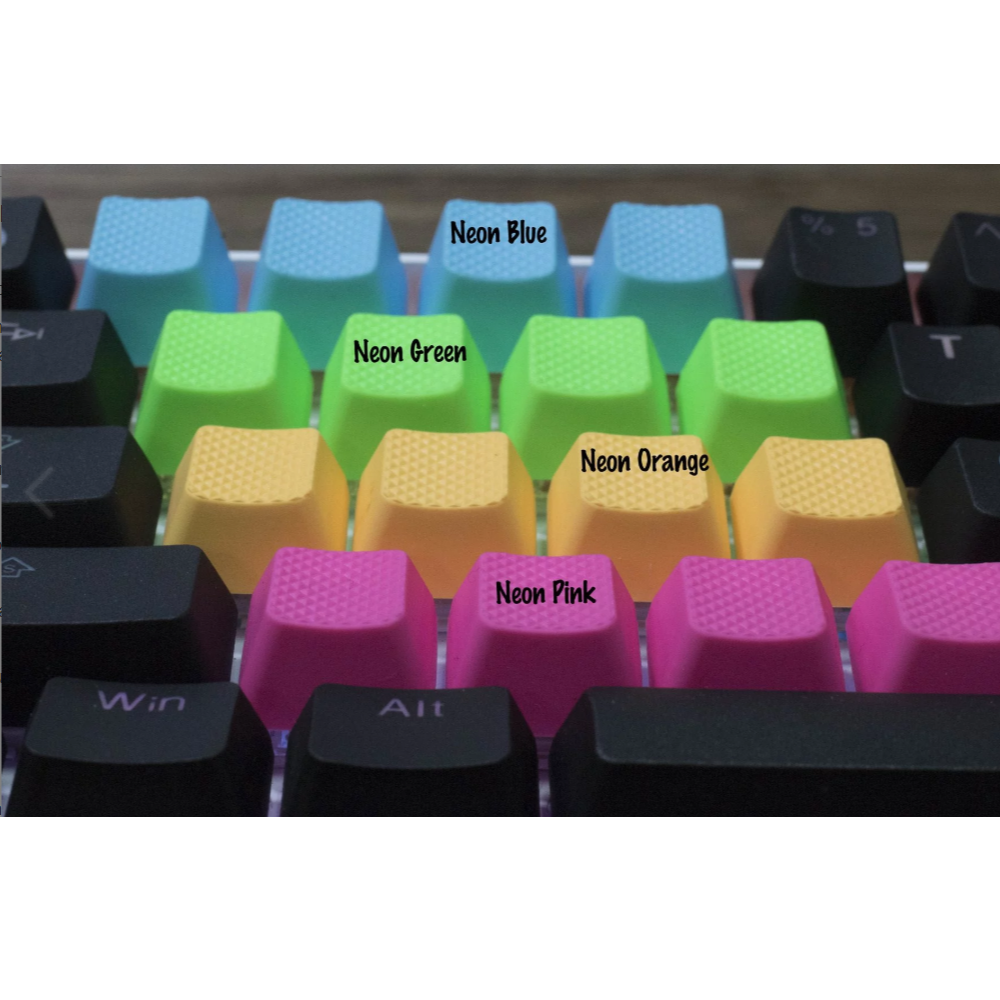 Tai-Hao Blank Rubber Gaming Keycaps-4 Keys (1u)