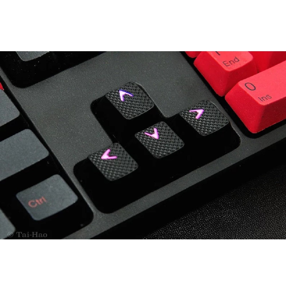 Tai-Hao Rubber Gaming Backlit Keycaps-18 keys/8 keys Yellow