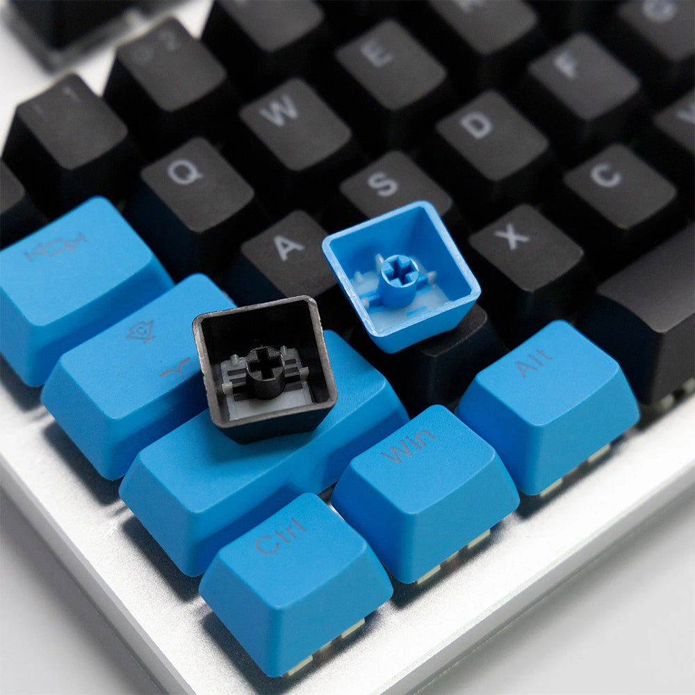 Tai-Hao Black / Blue PBT Double shot Backlit Keycap Set