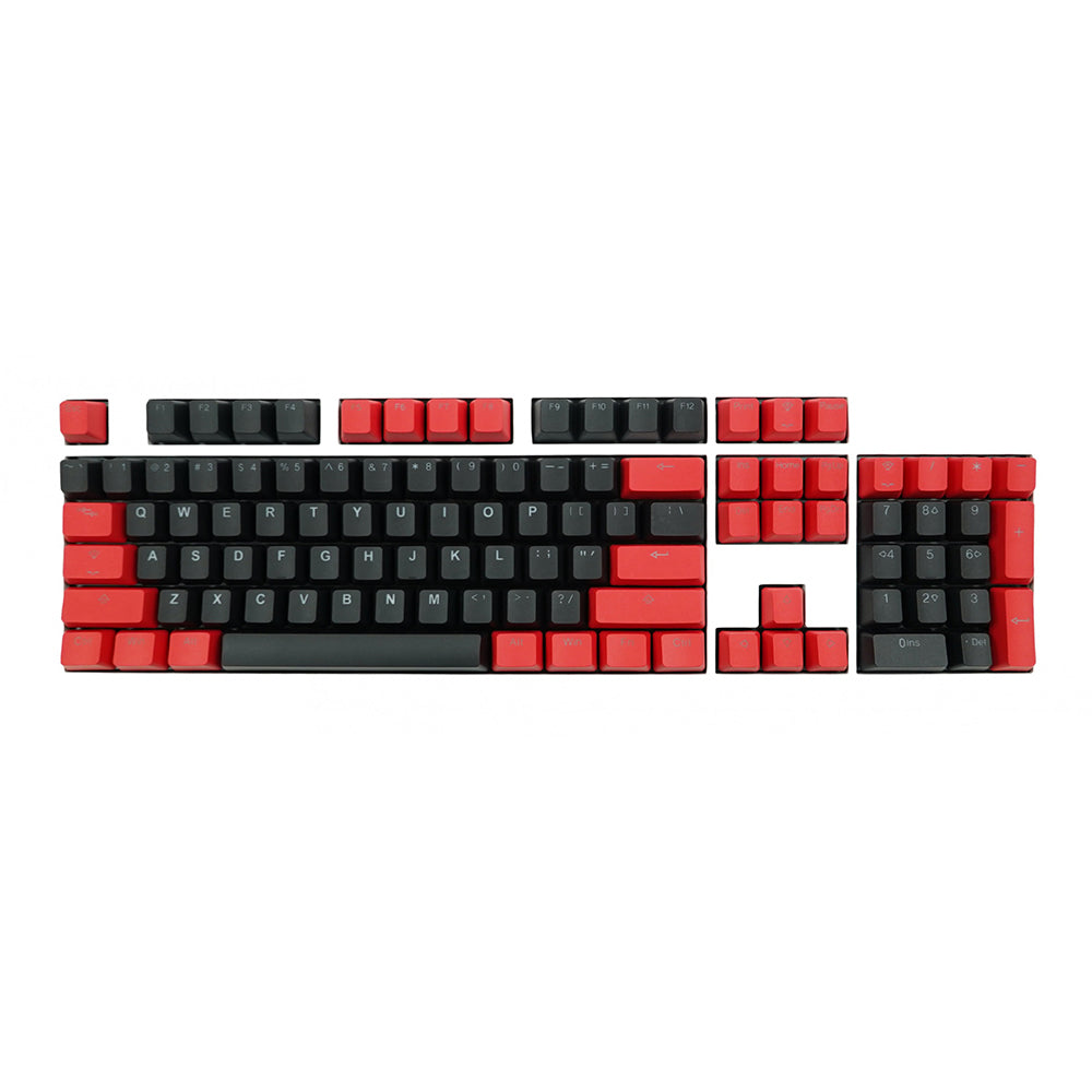 Tai-Hao Black / Red PBT Double shot Backlit keycap set