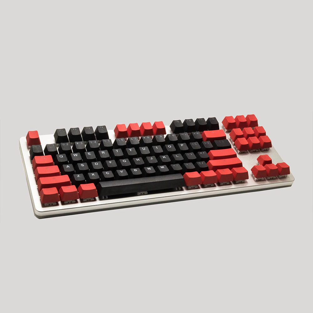 Tai-Hao Black / Red PBT Double shot Backlit keycap set