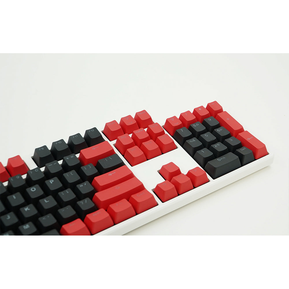 Tai-Hao Black / Red PBT Double shot Backlit keycap set