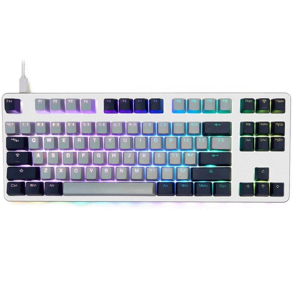 Tai-Hao Cool Gray / Navy blue PBT Double shot Backlit keycap set